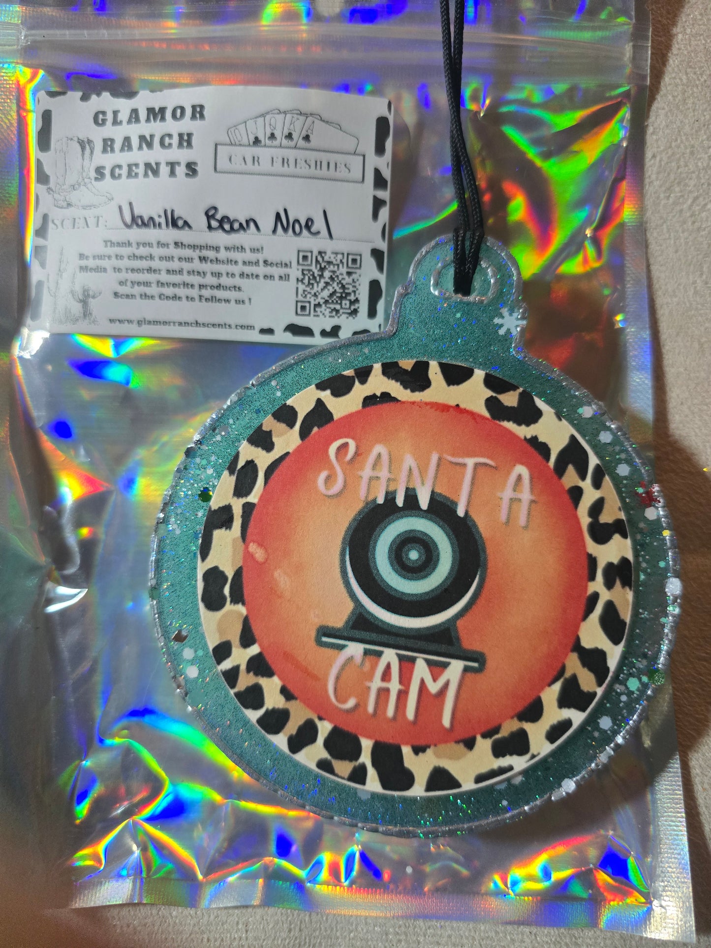 RTS- Santa Cam Ornament- Vanilla Bean Noel