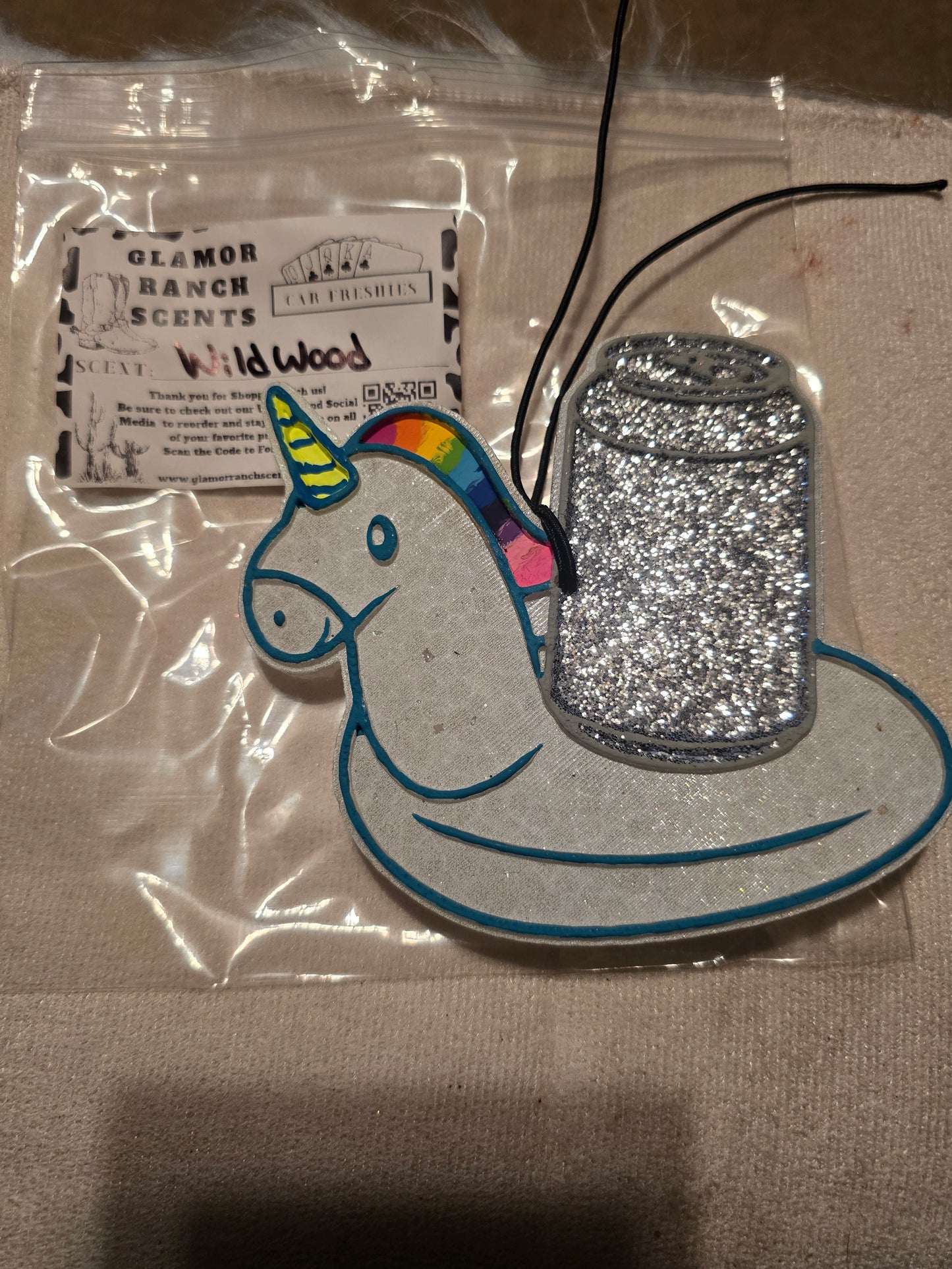 RTS- Unicorn Floatie with Can- Teakwood