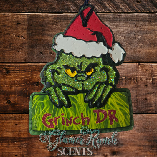RTS- Grinch Sign- Christmas Tree