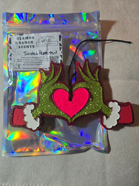 RTS- Grinch Hands- Twisted Peppermint