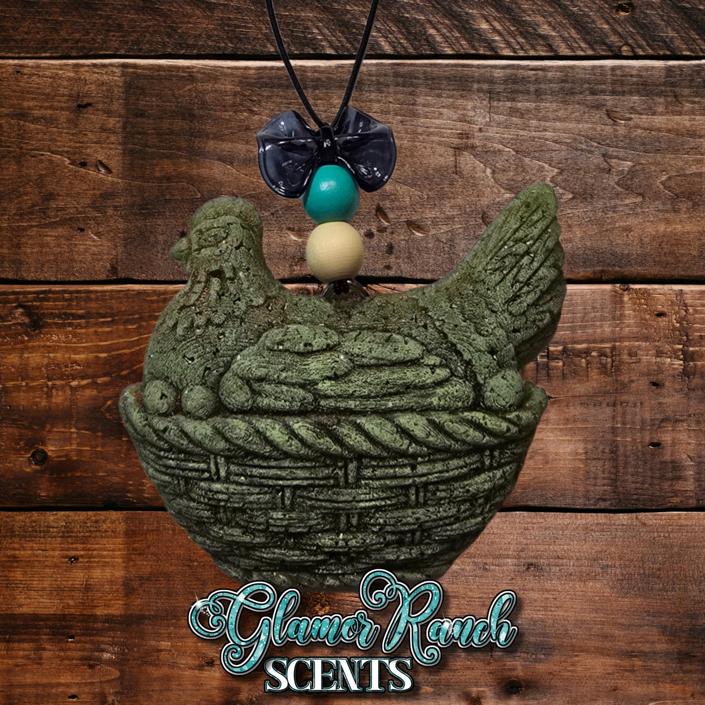 3D Hen on Nest Freshie