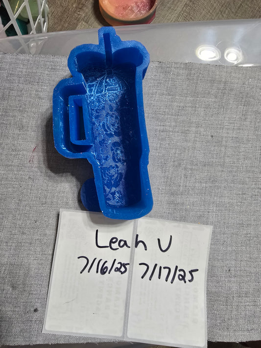 Destash- floral tumbler with bow- LM