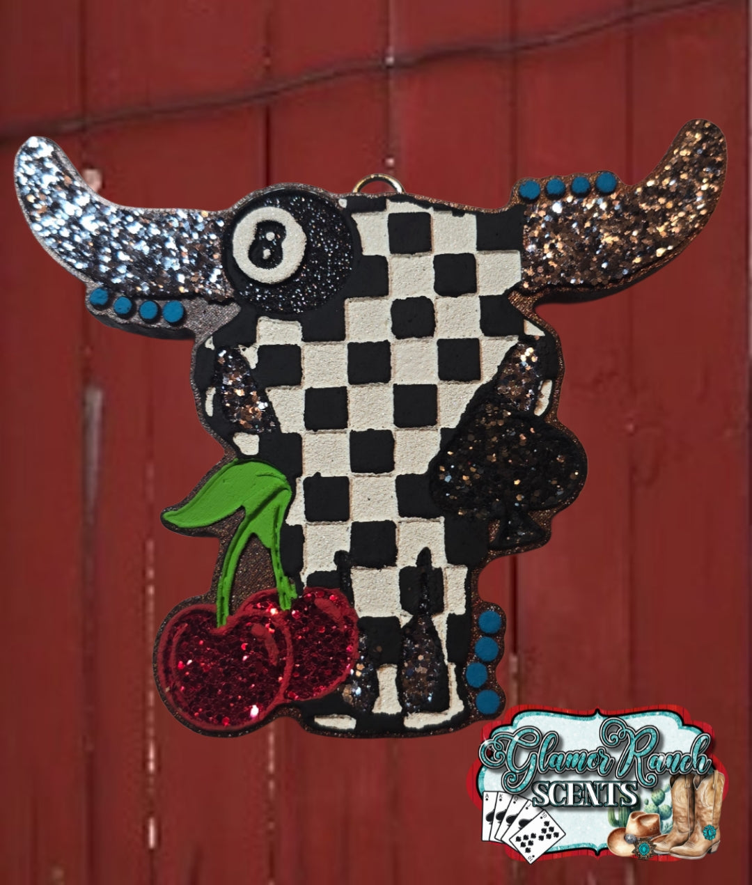 RTS- Retro Western Bull- Pink Apple  Punch