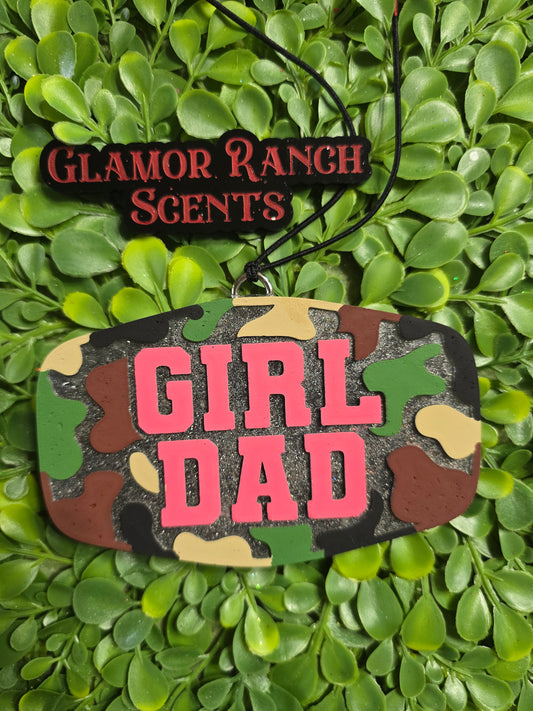 Girl Dad Camo Patch Freshie