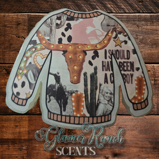 RTS- Western Sweater- Apple