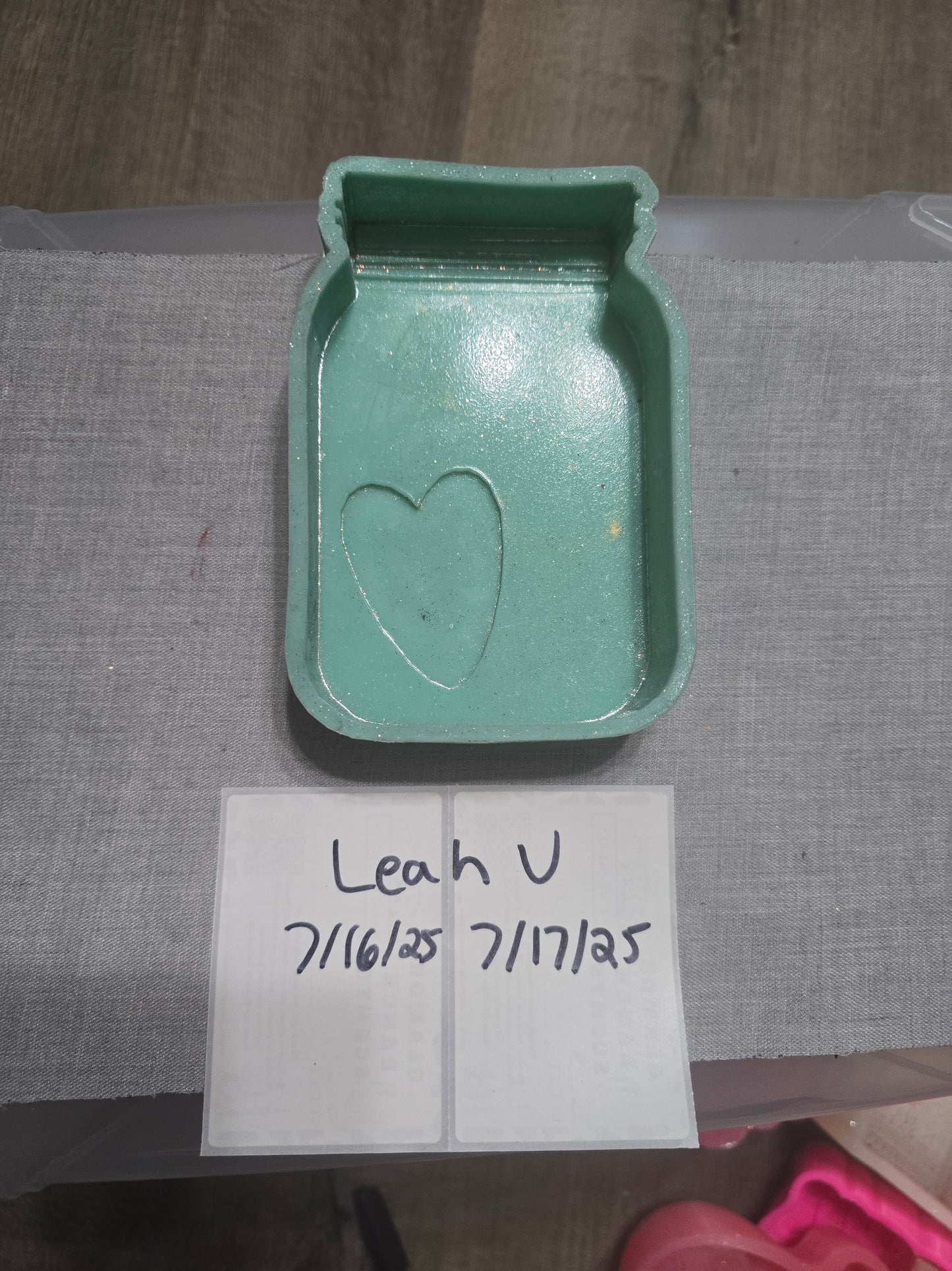 Destash- Mason Jar W/ heart- GNG7