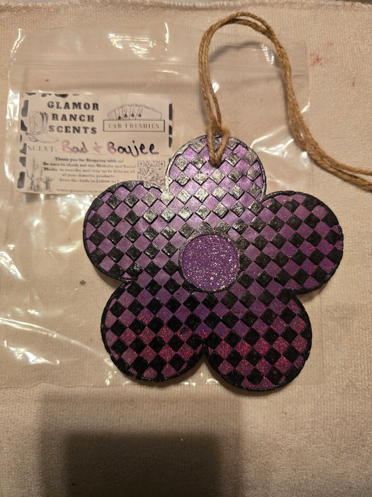 RTS- Checkered Flower- Bad and Boujee