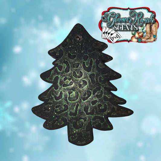 RTS- Leopard Christmas Tree- Teakwood