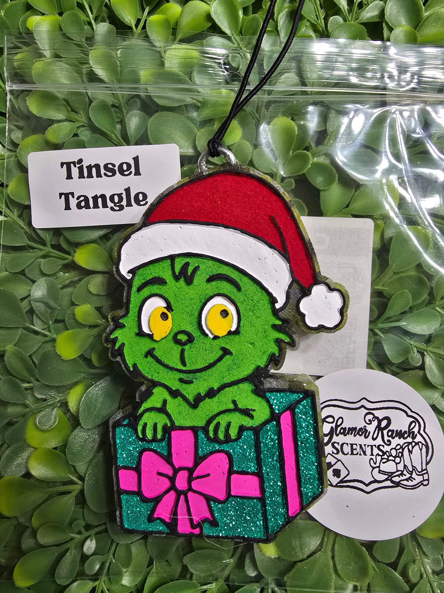 RTS- Green Guy in Present- Tinsel Tangle