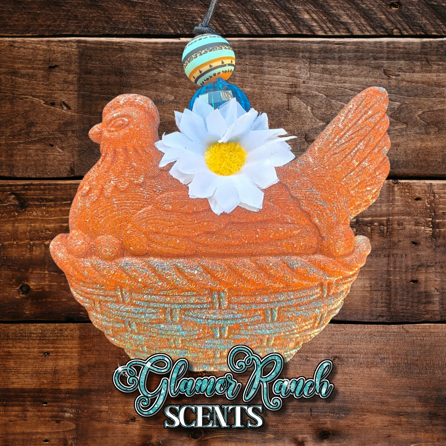 3D Hen on Nest Freshie