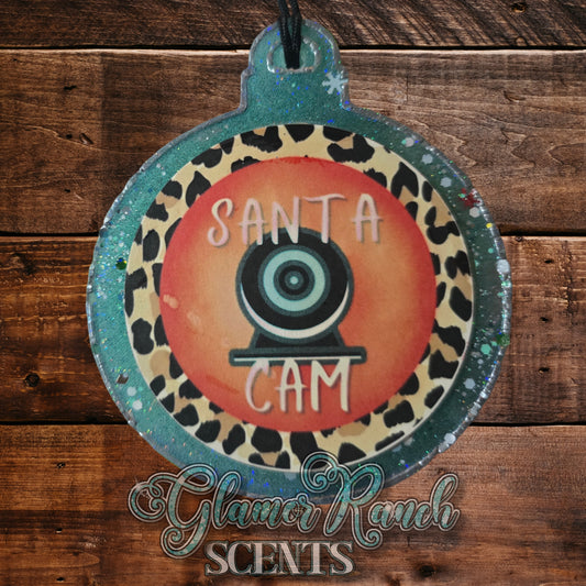 RTS- Santa Cam Ornament- Vanilla Bean Noel