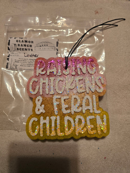 RTS- Raising Chickens and Feral Children- Leather